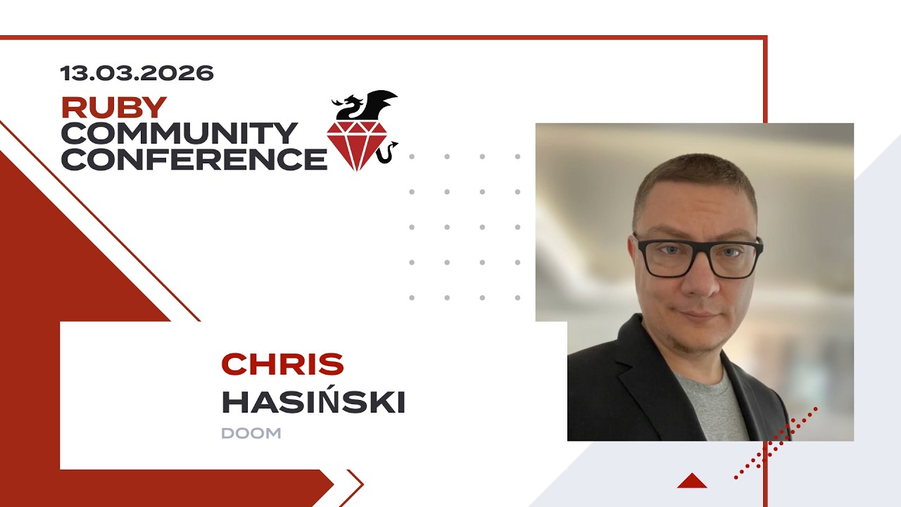 Chris Hasiński presenting Doom